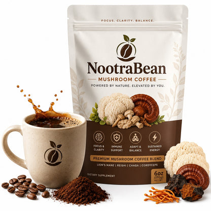 NootraBean Premium Mushroom Coffee (30 Servings)